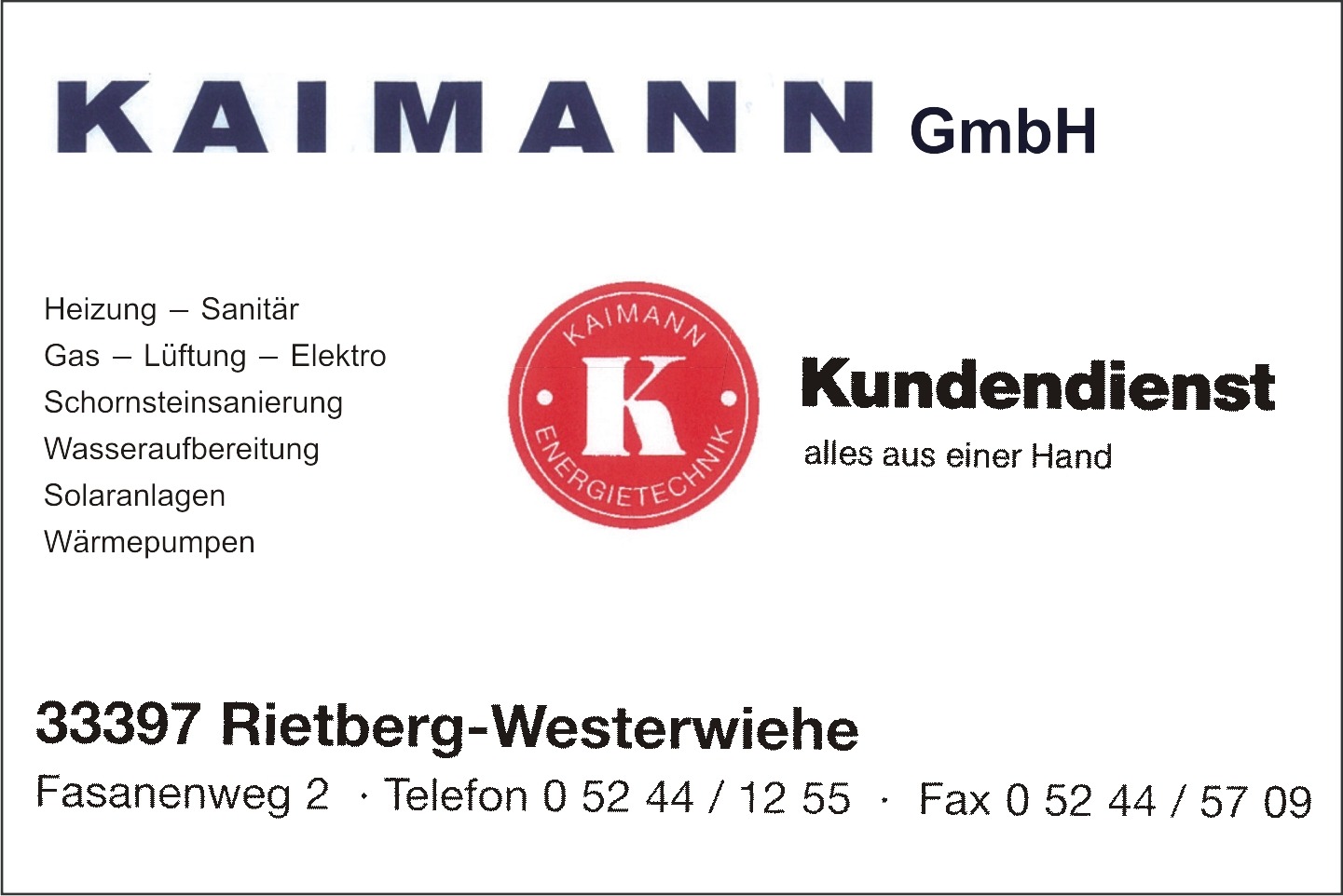 Kaimann Sanitär 2026