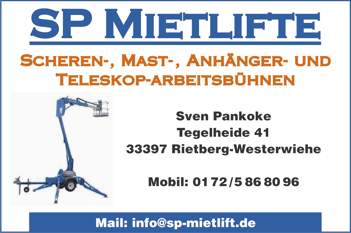 SP Mietlifte Pankoke 2026